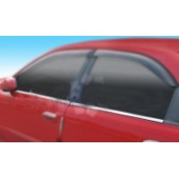 Окантовка вікон (4 шт, нерж) для Chevrolet Lanos