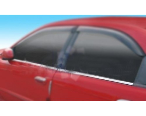 Окантовка вікон (4 шт, нерж) для Chevrolet Lanos - 50316-11