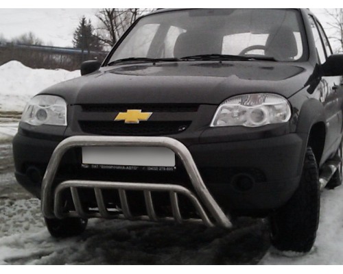 Кенгурятник WT002 (нерж) для Chevrolet Niva