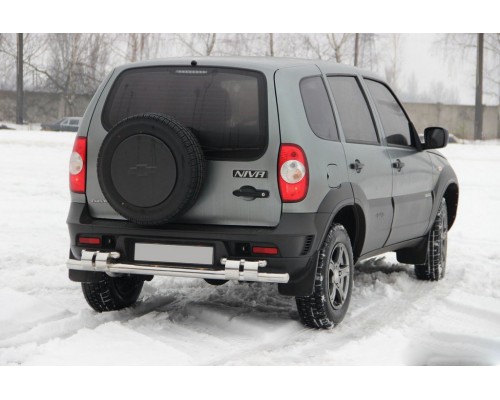 Задня дуга AK015 (нерж.) для Chevrolet Niva