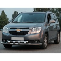 Передній захист ST015 (нерж) для Chevrolet Orlando 2010+