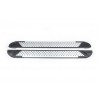 Боковые пороги Allmond Grey (2 шт., алюминий) для Chrysler Voyager - 78573-11