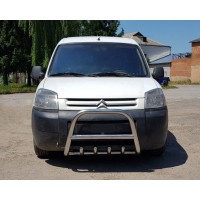 Кенгурятник WT003 нерж.) 50мм для Citroen Berlingo 1996-2008
