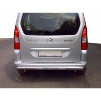 Задній захист AK002 (нерж.) 51 мм для Citroen Berlingo 2008-2018