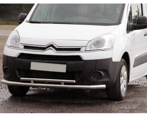 Передній захист ST016 (нерж.) 60/42 мм для Citroen Berlingo 2008-2018