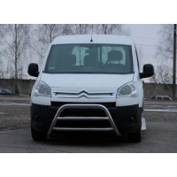 Кенгурятник WT022 (нерж.) для Citroen Berlingo 2008-2018