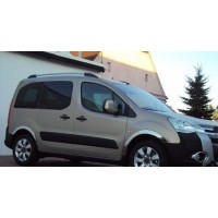 Накладки на арки (4 шт, нерж) 1 бічні двері, нержавіюча сталь для Citroen Berlingo 2008-2018