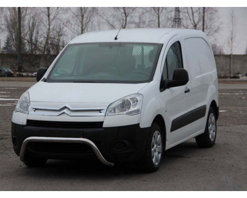 Кенгурятник WT007 (нерж.) для Citroen Berlingo 2008-2018