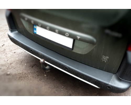 Накладки на задний бампер ABS (пласт.) для Citroen Berlingo 2008-2018 - 56979-11