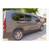 Молдинги движущейся дверки (2 шт., нерж) для Citroen Berlingo/Multispace 2019- гг