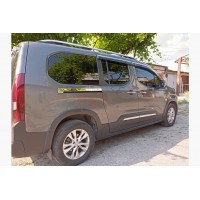 Молдинги движущейся дверки (2 шт., нерж) для Citroen Berlingo/Multispace 2019- гг