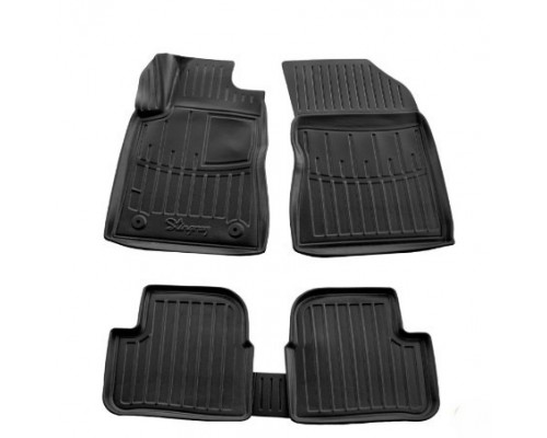 Коврики Stingray 3D (5 шт, полиуретан) для Citroen C-3 2016-2023 гг