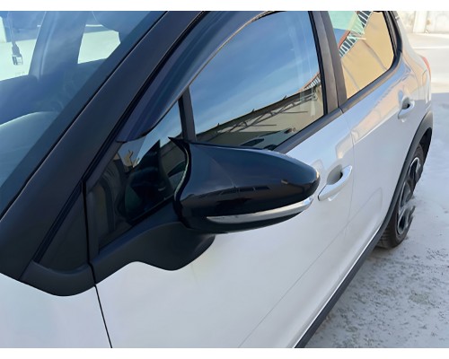 Накладки на зеркала BMW-Style (2017-2021, 2 шт) для Citroen C-3