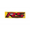 Надпись RS красно-черная (95мм на 25мм) для Citroen C-4 2005-2010