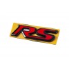 Надпись RS красно-черная (95мм на 25мм) для Citroen C-4 2005-2010