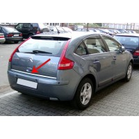 Накладка нижньої кромки кришки багажника (нерж.) Citroen C-4 2005-2010