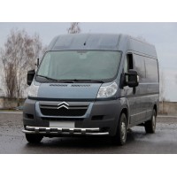 Передня дуга ST015 (нерж.) для Citroen Jumper 2007+ та 2014+