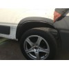 Накладки на арки (4 шт, чорні) Металеві для Citroen Jumper 2007+ та 2014+