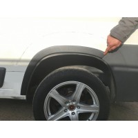 Накладки на арки (4 шт, чорні) Металеві для Citroen Jumper 2007+ та 2014+