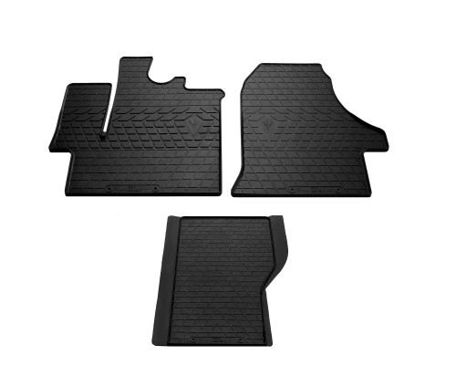 Резиновые коврики (3 шт, Stingray) Premium - без запаха резины для Citroen Jumper 2007+ и 2014+ - 53374-11