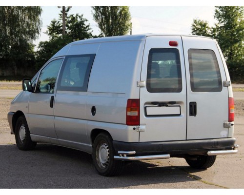 Задні подвійні куточки AK003-double (нерж) для Citroen Jumpy 1996-2007