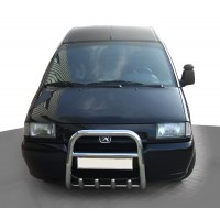 Кенгурятник QT006 (нерж) для Citroen Jumpy 1996-2007