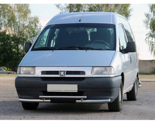 Передній захист ST009 (нерж) 60 мм для Citroen Jumpy 1996-2007