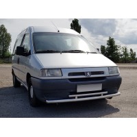 Передній захист ST016 (нерж) 51/42 мм для Citroen Jumpy 1996-2007