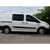 Боковые трубы (2 шт, нерж) Ø60, короткая база для Citroen Jumpy 2007-2017