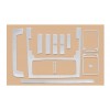 Накладки на панель Алюминий для Citroen Jumpy 2007-2017 - 52375-11