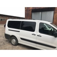 Рейлінги чорні Коротка база, Металеві ніжки для Citroen Jumpy 2007-2017