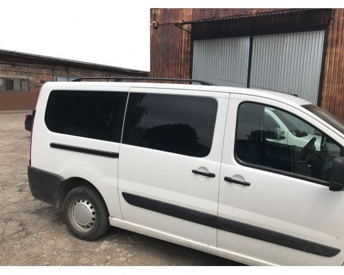 Рейлінги чорні Коротка база, Металеві ніжки для Citroen Jumpy 2007-2017