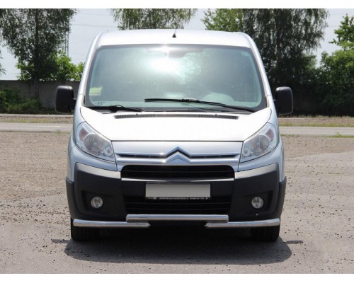 Передній захист ST009 (нерж.) 51 мм для Citroen Jumpy 2007-2017