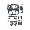 Накладки на панель Карбон для Citroen Nemo 2008+ - 52378-11
