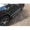 Боковые пороги Maya V1 (2 шт., алюминий) для Dacia Duster 2008-2018 - 52023-11