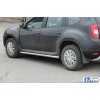 Бічні труби (2 шт., нерж.) d60 для Dacia Duster 2008-2018