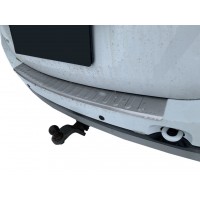 Накладка на задний бампер Carmos с загибом (нерж.) для Dacia Duster 2008-2018