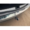 Накладка на задний бампер Carmos с загибом (нерж.) для Dacia Duster 2008-2018 - 67714-11