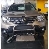 Кенгурятник без напису WT003 (нерж.) для Dacia Duster 2018+