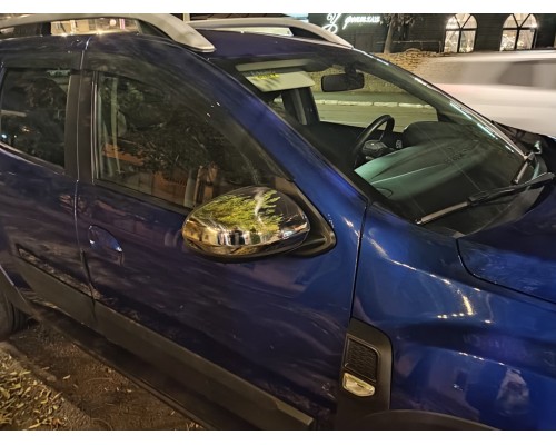 Накладки на дзеркала (2 шт, нерж) для Dacia Duster 2018+ - 62604-11