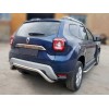 Задній захист AK007 (нерж.) для Dacia Duster 2018+