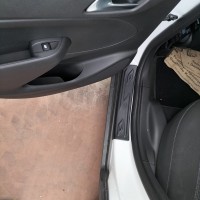 Накладки на дверные пороги EuroCap (4 шт, ABS) для Dacia Lodgy 2013↗ гг.