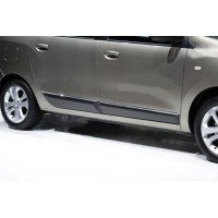 Молдинг дверний (4 шт, нерж.) для Dacia Lodgy 2013+
