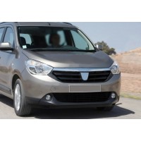 Смужка над ґратами (2015-2021, нерж.) для Dacia Lodgy 2013+