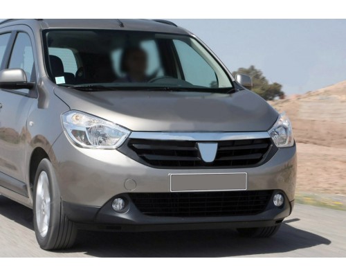 Полоска над решеткой (2015-2021, нерж.) для Dacia Lodgy 2013+ - 55258-11