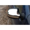 Накладки на дзеркала верхня частина (2 шт, нерж) для Dacia Sandero 2007-2013