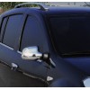 Накладки на зеркала (2 шт) Полированная нержавейка для Dacia Sandero 2007-2013 - 48502-11