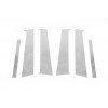 Молдинг дверных стоек (нерж.) для Dacia Sandero 2013+ - 63073-11