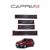Накладки на дверные пороги EuroCap (4 шт, ABS) для Dacia Sandero 2013-2020 гг.