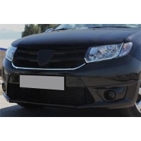 Накладка под решетку (1 шт, нерж.) для Dacia Sandero 2013+